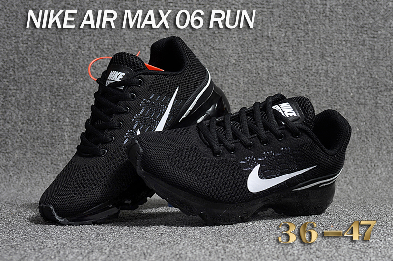 Women Nike Air Max06 Run Black White Shoes